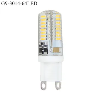 10 buc Silicon G9 E14 6W 9W SMD3014 64 104 LED-uri LED-uri de Porumb lampa Droplight Candelabru bec lumanare Pandantiv lumina reflectoarelor de iluminat