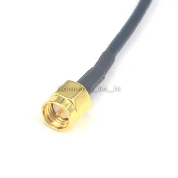 10 Bucati SMA male plug pin pentru TS9 de sex masculin unghi drept nichel Cablu RG174 RF pigtail 30cm