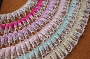 10 Metri / Lot 7colors Selectabile Rafinat Net Fire Lace Zburli DIY Bijuterii de Păr Îmbrăcăminte Excipienți S994