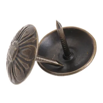 100buc 16mm Bronz Antic Tapițerie Cuie, Pioneze Capse de Epocă Mobilier Decorativ Unghii Piuneză Binelea Hardware en-Gros