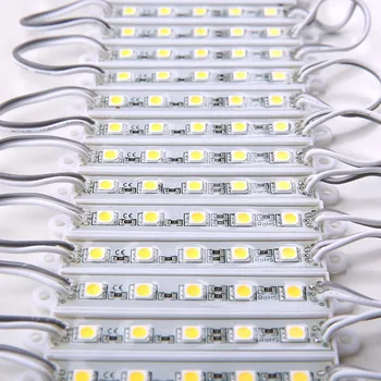 100BUC 5050 5 Module LED de iluminat DC12V Impermeabil module cu led-uri,Alb / Cald alb / Rosu / Verde / Albastru culoare,transport gratuit