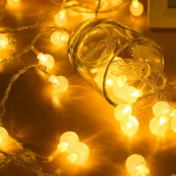 100buc mingea Led-uri, 10M Șir Led Lumina l AC220V vacanță nunta decor terasă lampa Festivalul de lumini de Crăciun iluminat exterior