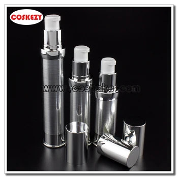 100buc ZA218 30ml airless lotiune pompa de sticle, 30ml argint pompa airless producatori de sticle, 30ml pompa airless de ambalare
