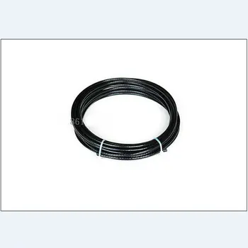 100M/Rola Diametru de 1,5 MM (1.2 MM Sârmă Înainte de Acoperire) Culoare Negru de Plastic din PVC de Acoperire 7X7 din Oțel Inoxidabil 304 cabluri