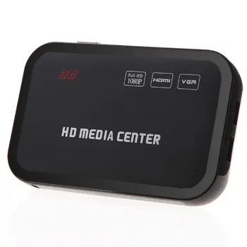 1080P Media Player Centru RM/RMVB/AVI/MPEG Multi Media Player Video cu HDMI, YPbPr VGA AV USB SD/MMC Port Control de la Distanță