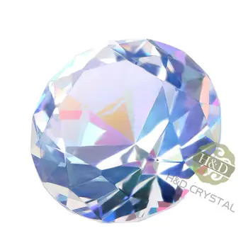 10BUC 30MM Aurora Borealis Pahar de Cristal Diamante Prespapier Decorative Cristal Fatetate pentru nunta decor de masă Punga de Cadou