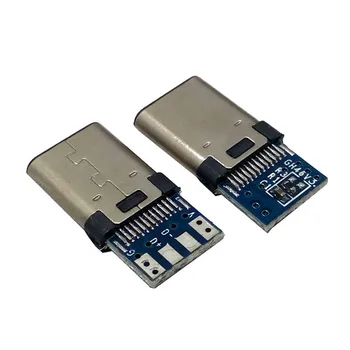 10buc DIY OTG USB-3.1 Sudare Mascul jack Plug USB 3.1 Tip C Conector cu PCB Bord Prize de Date Linie de Terminale pentru Android