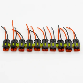10buc/lot 2 Pini Modul Impermeabil Electrice Conector Adaptor W/Firului AWG pentru Vehicule Auto Motociclete