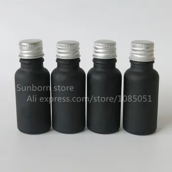 10buc/lot 20ml orificiu reductor de ulei esențial capac de sticlă neagră sticlă cu capac cu filet
