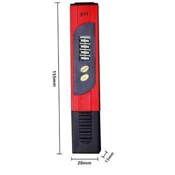 10buc/lot Acasă Tester PH PH-Metru PH Test LCD digital de Buzunar Pen Acvariu de Apă de măsurare cu ATC 10%
