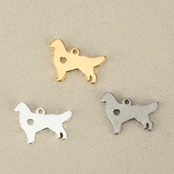 10buc/lot oțel inoxidabil varietate de câine Farmecele pentru Bijuterii DIY Face aur luptele cu Tauri Mastiff pandantiv pentru bratara bijuterii