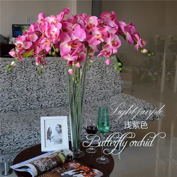 10BUC/MULȚIME de nunta de înaltă calitate de flori decor acasă decorative, flori, fluture orhidee flori de mătase artificială de flori