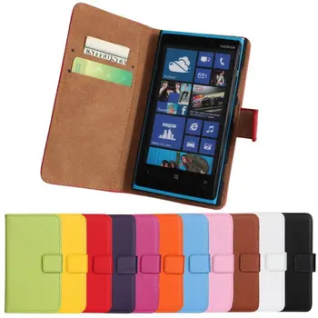 11 Culoare de Înaltă Calitate din Piele Portofel Caz Acoperire pentru Nokia Lumia 920 cu Stand de cărți Stil și Cartelei Gratuit