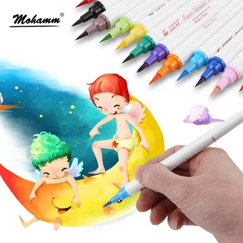12/24/36 Culori STA Perie Acuarelă Pen Set Perie Colorat Markerul de Moale Pictura Caligrafie Perfectă pentru Artiști Schiță