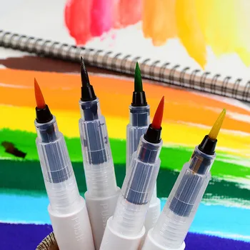 12/24 Culori Sclipici Marker Set De Nylon Perie Schiță Creion Wink Marker Sparkle Shine Desen Pictura Arta Markeri