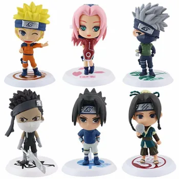 12 Buc/set Naruto Acțiune Figura Ediție Q Sasuke Figurine Anime 7cm PVC Model de Papusa Colectia de copii pentru Copii Jucarii Copii