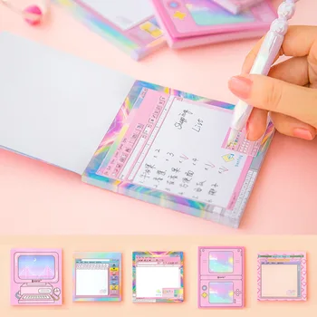 12 seturi/1 lot Creative Harajuku girls inima vânt Memo Pad Lipicios Note Escolar Papelaria Școală de Aprovizionare Marcaj Notepad Eticheta