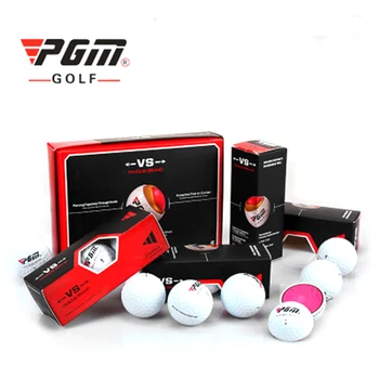 12pcs/Lot PGM Durabil Minge de Golf cu Trei Straturi Design Durabil Moale Acoperă Mingea Noul golf practică mingea