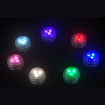 12pcs/Multe LED-uri RGB Submersibila Floralytes Controlat de la Distanță Florale Ceai Lumina Lumanarea Flash Culori RGB schimbarea Nunta Xmas lămpi