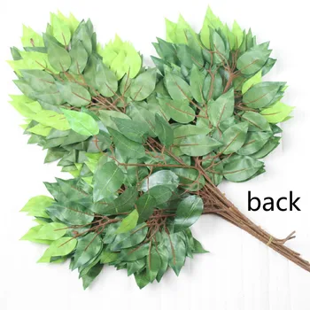 12pcs Verde Frunze Artificiale Ramură Frunze Decorative de Plastic Frunze de Plante Gradinarit Decorare Nunta Fals Frunze de Arțar