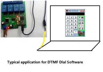 12V 4 canale Audio decodare releu DTMF casa inteligenta comutator Audio Sunet de Releu