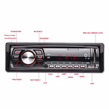 12V Auto Cititor de Carduri Universal Mașină de U Disc MP3, Cititor Card Radio Stereo Auto Audio MP3 Player Portabil FM Receptor U Disc