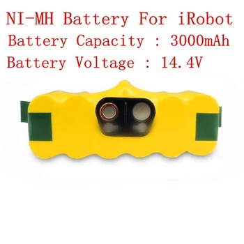 14,4 V 3000mAh Ni-MH Baterii pentru iRobot Roomba 620 610 630 650 660 aspirator piese