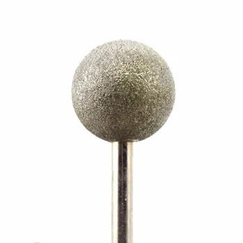 15-50 mm diametru Cap Sferic de Diamant de Slefuire Pic Acoperite biax cu Balonul Rotund Burs Coadă 6 Granulație 80 Grosier Unelte de Piatră