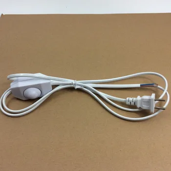 1500mm Chineză Plug VDE Cablu de Alimentare H03VVH2-F Izolație Dublă cu Triac Întrerupător Buton de Formă pentru LED-uri de Lumina Tungsten