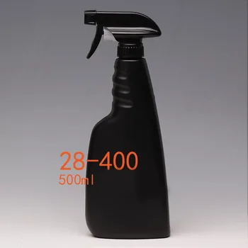 16oz 500ml Culoare Negru de Plastic Ceață Pulverizator Sticla cu Pulverizator cu Trigger Spray pentru Curățare Detergent 10buc/lot P122