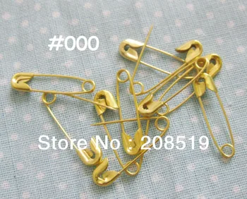 19mm ace de siguranță 1000pcs/sac de Aur de fier ace #000 de îmbrăcăminte accesorii