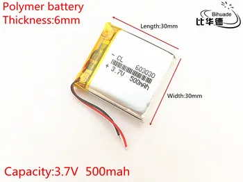 1buc 3.7 V 500mAh 603030 Litiu-Polimer Li-Po, li-ion Reîncărcabilă de celule de Baterii Pentru Mp3 MP4 MP5 GPS PSP mobil bluetooth