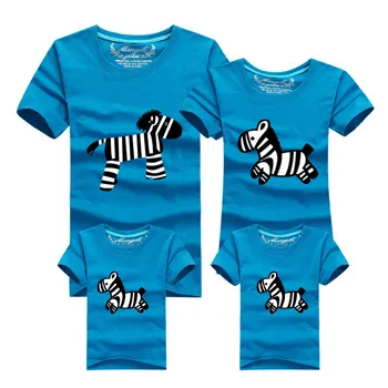 1buc Familie Haine de Potrivire T-shirt Pânză Pentru mama și tatăl copilului haine de Vară pentru familie mama tata fiica, fiul Îmbrăcăminte