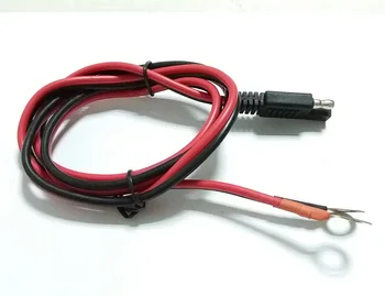 1m SAE Plug pentru a O Tip Borna de conectare Rapidă a 20A/2468/14AWG Cupru Cablu DIY Cablu de Alimentare pentru Rapel Baterie de Masina Jump Starter