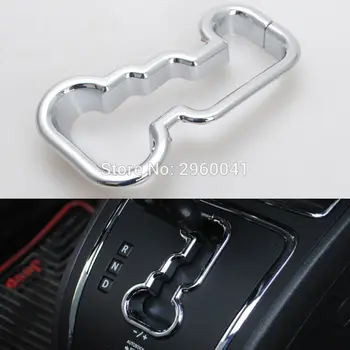 1x Interior Argintiu ABS Schimbătorului de Viteze Panoul de Viteze Garnitura Capac Cadru potrivit Pentru Jeep Compass 2011 2012 2013 2016 Car Styling