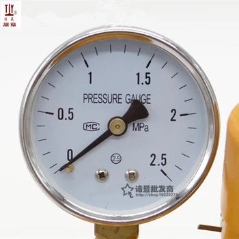 2,5 bar / Mpa presiune pompa de accesorii manual, manometru indicator de presiune