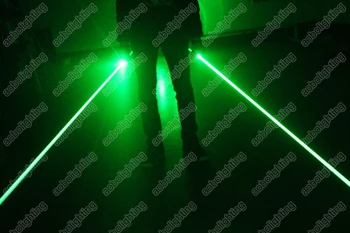 2 buc/lot Portabil Grăsime Fascicul de Lumină Laser 532nm Verde Reîncărcabilă Sabie cu Laser cap dublu Lazer Show de Iluminat Misto Faza cu Laser