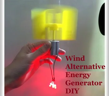 2 BUC Miniatură Vertical Axis Wind Alternative de Energie, Generator de DIY Tehnologia Face Puterea Fizică Principiu