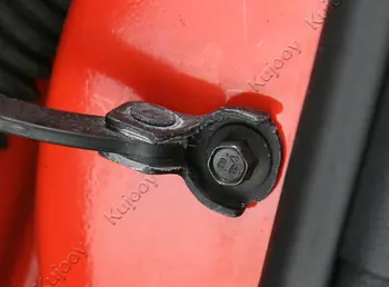 2 buc Negru ABS Ușa de la Mașină Opri Catarama Capac Cadru Trim Sticker Decor Pentru Ford Mustang 2016 Interiorul Masinii de Turnare Styling