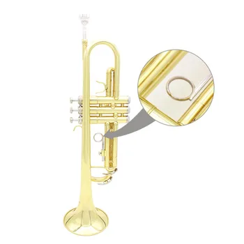 2 buc! Placat cu nichel Trompeta 3 Glisați Degetul inelar pentru Repararea Alamă Instrumente Muzicale Accesorii Piese