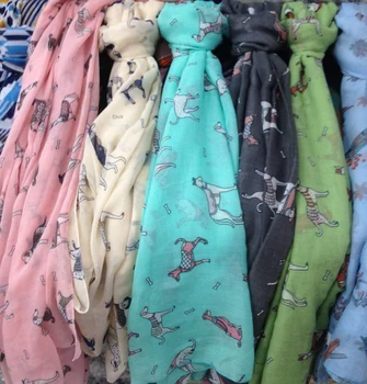 2016 Cele Mai Noi Hot Vânzarea Dalmation Imprimare Eșarfă Câine Model Eșarfă Femei Animal Print Șal Folie Hijab Bună Calitate ScarfFree Transport