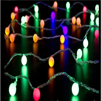 2016 Fierbinte Zână 10M led lumini șir cu 80led mingea AC220V decor de vacanță lampa Festivalul de lumini de Crăciun iluminat exterior
