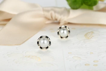 2016 nouă epocă tiff stil perla Naturala argint 925 cercei din femeile iubesc Bijuterii cadou de nunta