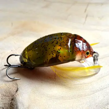2017 Clasa de Top Japonia Beetle Pescuit Nada Crankbait de apă Dulce de Pescuit Isca de Insectă Artificiali Momeala Wobbler Pescuit 3,5 cm 4g