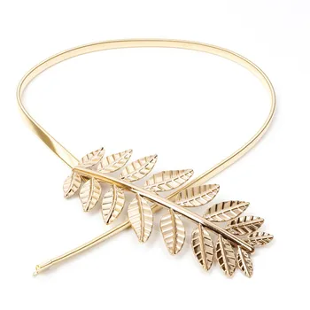 2017 Moda femei elastic curea de metal de aur slab centura Vintage Elastic Foita de aur/argintiu înaltă calitate femei betelie lanț BL36