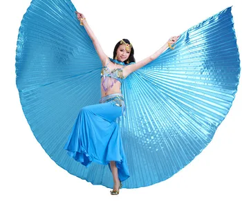 2017 nou Hot Femei Belly Dance Isis Aripi Design Oriental India burtă de dans de Performanță Aripi Noi 7 culori 2 tipuri de vânzare la cald