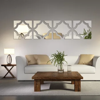 2017 promovarea 3d noi autocolante de perete hot vânzarea living home decor modern încă de viață diy autocolant acril oglindă