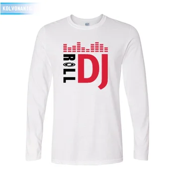 2017 Toamna de Moda Hip Hop DJ Tipărite Populare Drees T-Shirt cu Maneci Lungi Tricou de Trening Pentru Barbati O-Gât T Cămașă Rochie din Tricot Sol