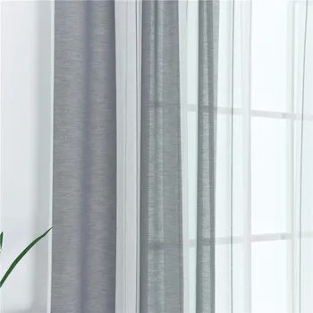 2018 benzi perdele pentru camera de zi bandă largă și îngustă bandă lalele curățat de Lux perdele mai groase pentru fereastra dormitor 1 buc