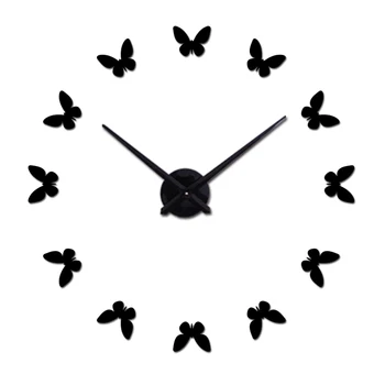 2018 Fierbinte Vanzare Ceas de Perete Reloj De Pared Acril Oglindă Ceasuri Europa 3d Diy Autocolante Decorative Mari de Cuarț Camera de zi